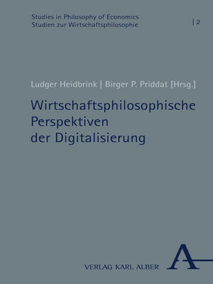 cover image of Wirtschaftsphilosophische Perspektiven der Digitalisierung